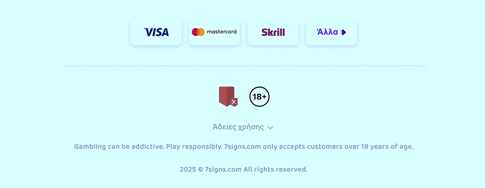 Συνολική εμπειρία στο 7Signs Casino Ελλάδα